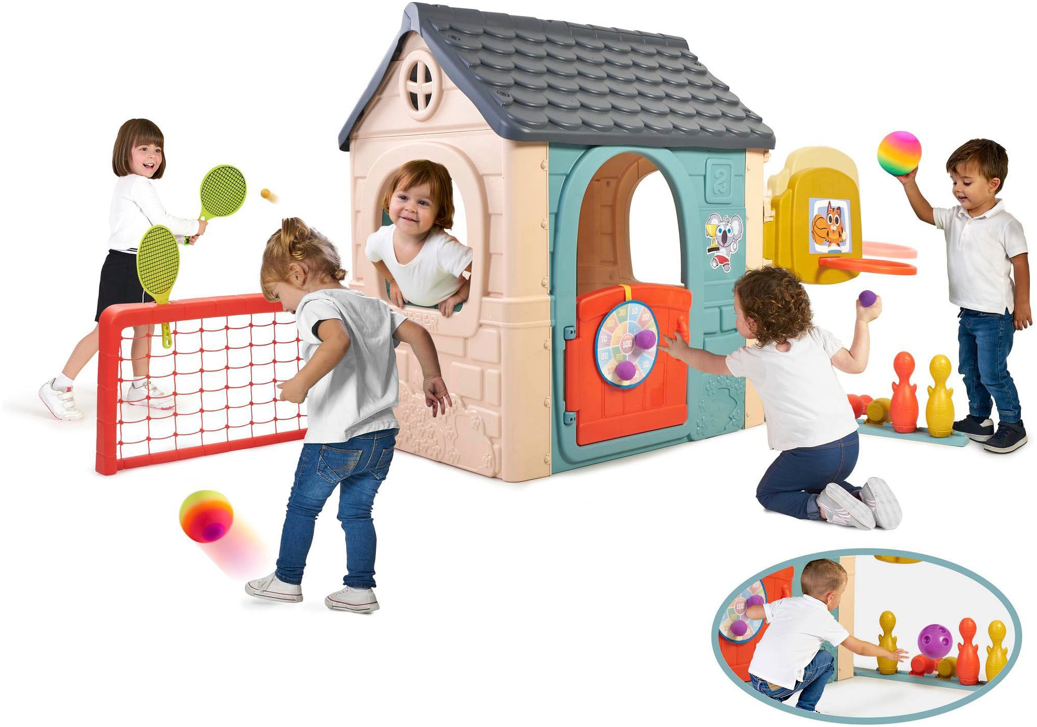 Feber® Spielhaus »Casual Activity 6 in 1« Made in Europe