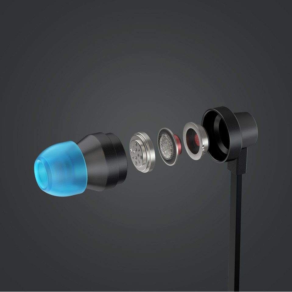 Logitech - G333 In-ear Gaming Headphones Black
