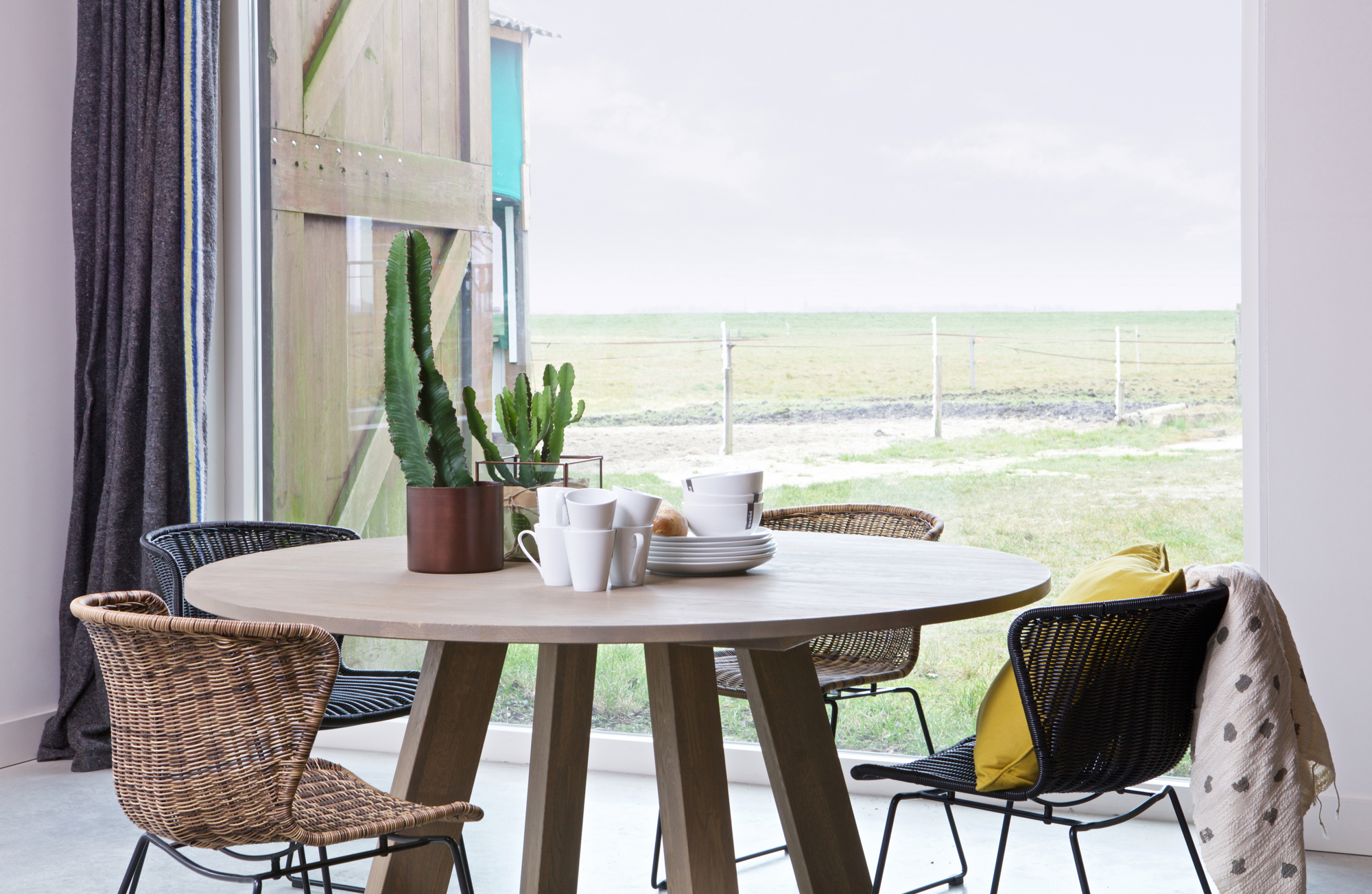 Wings stoel - Set van 2 - Naturel