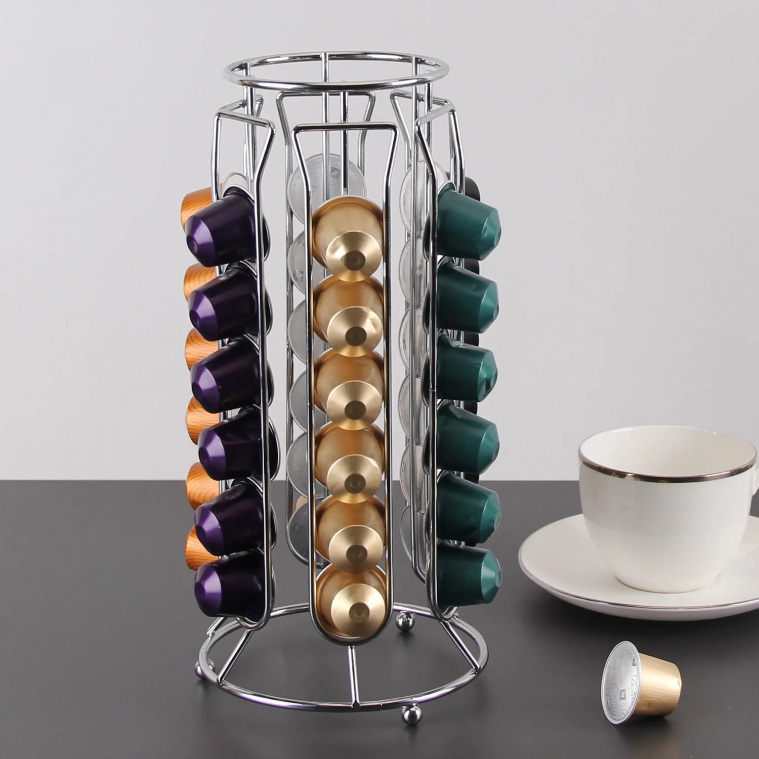 Kaffeekapsel Ständer Halter für 36 Kapseln kompatibel mit