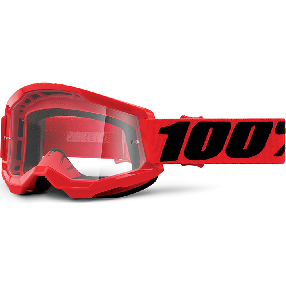100% - Masque Strata 2 - 2021 Rouge / Noir