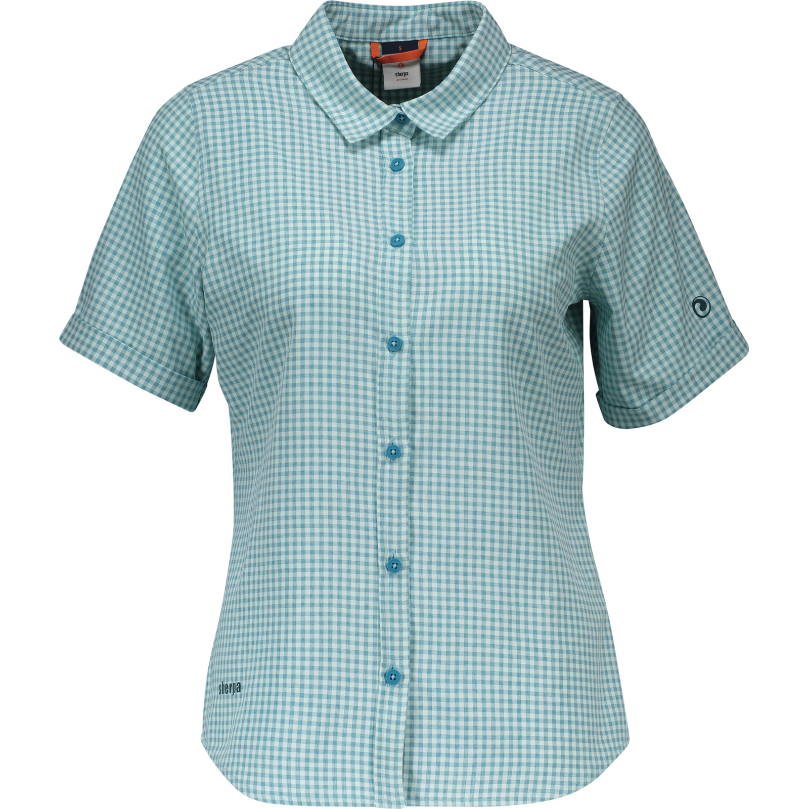 Sherpa Damen-Bluse Kolhabi L, türkis