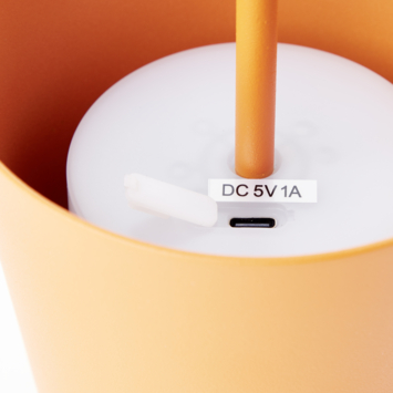 Tafellamp Kaami draagbaar LED 2W voor buiten met USB oplaadbare accu, oranje