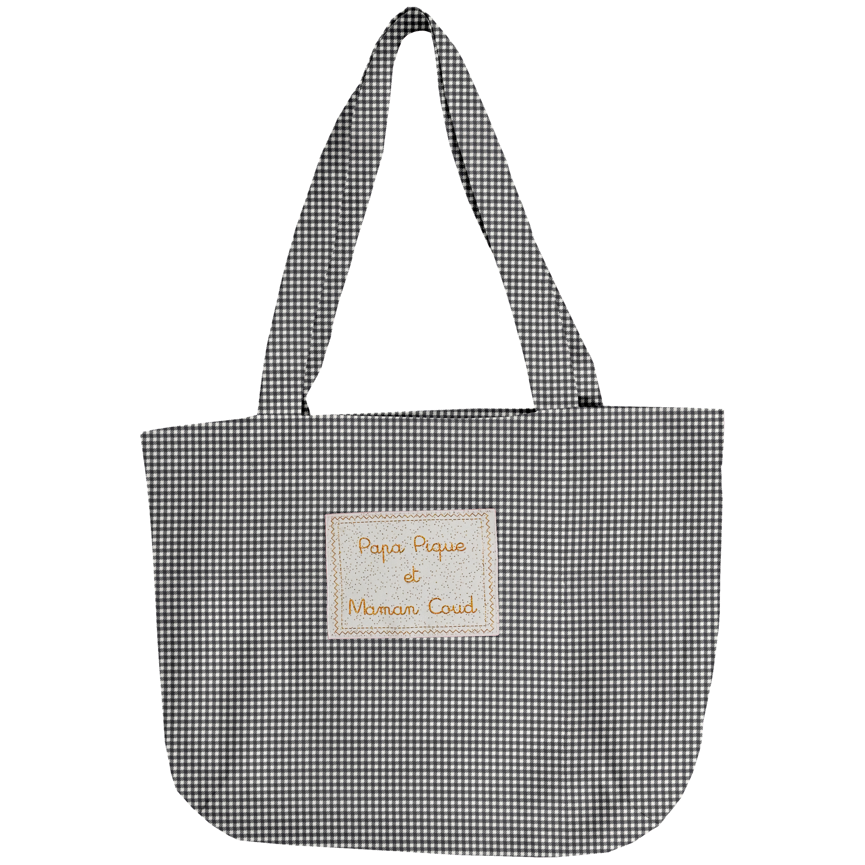 Sac Tote Bag Pliable Vichy Noir