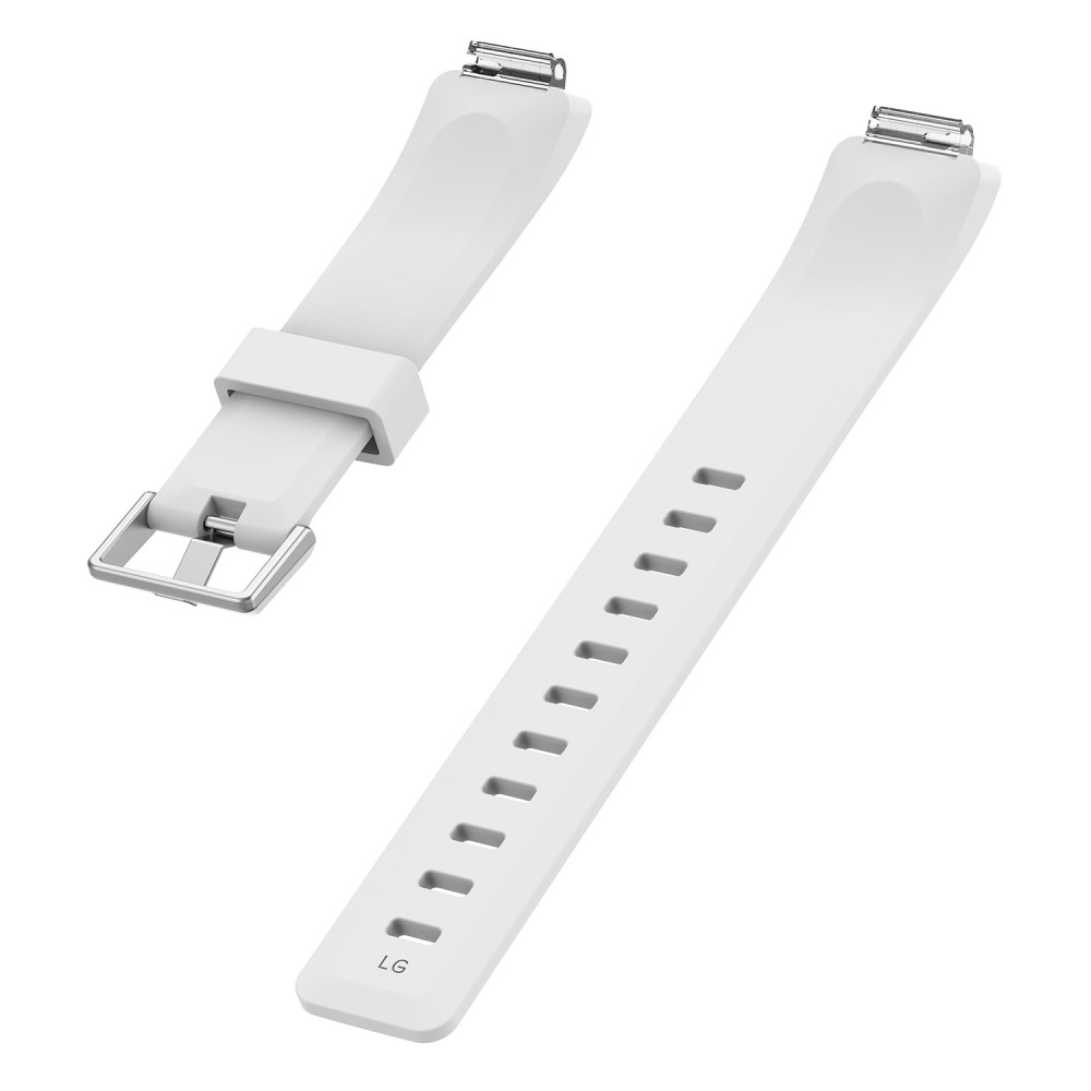 (Gr. XS) Fitbit Inspire 2 / Inspire HR / Inspire Ersatz Sport Armband aus Silikon Slim Design (Gelenkumfang 148-207 mm) - Weiss