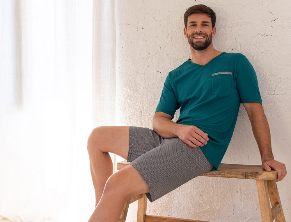 Pyjama short homme-La Havane