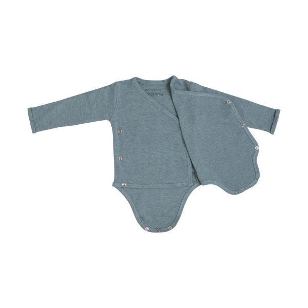 Baby's Only Melange Romper Lange Mouw Stonegreen Mt. 50