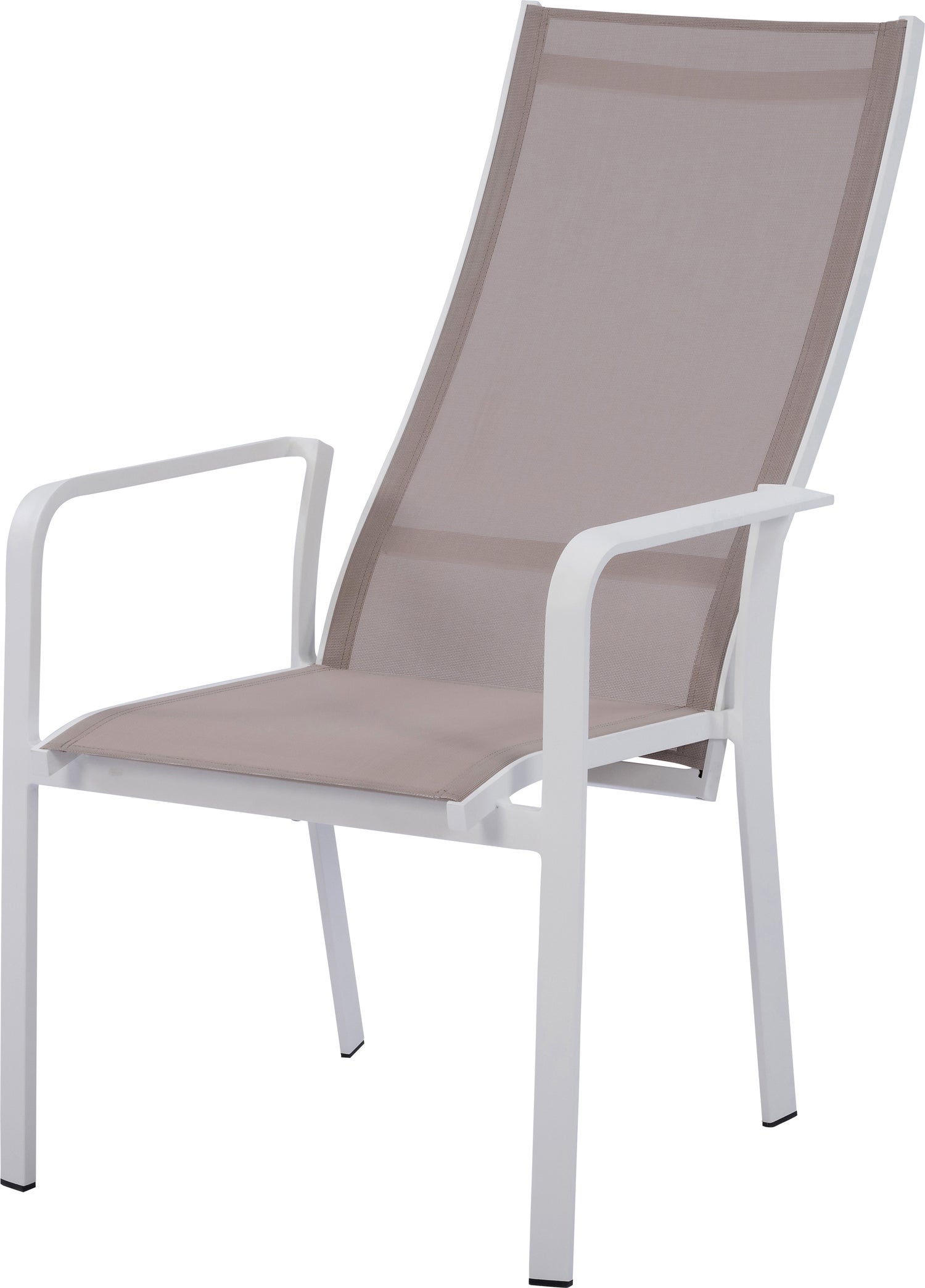 Intratuin 4-zits diningset Levi standenstoel wit