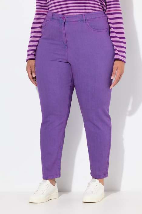 Mom-Colorjeans, Trendfarbe, 5-Pocket-Schnitt