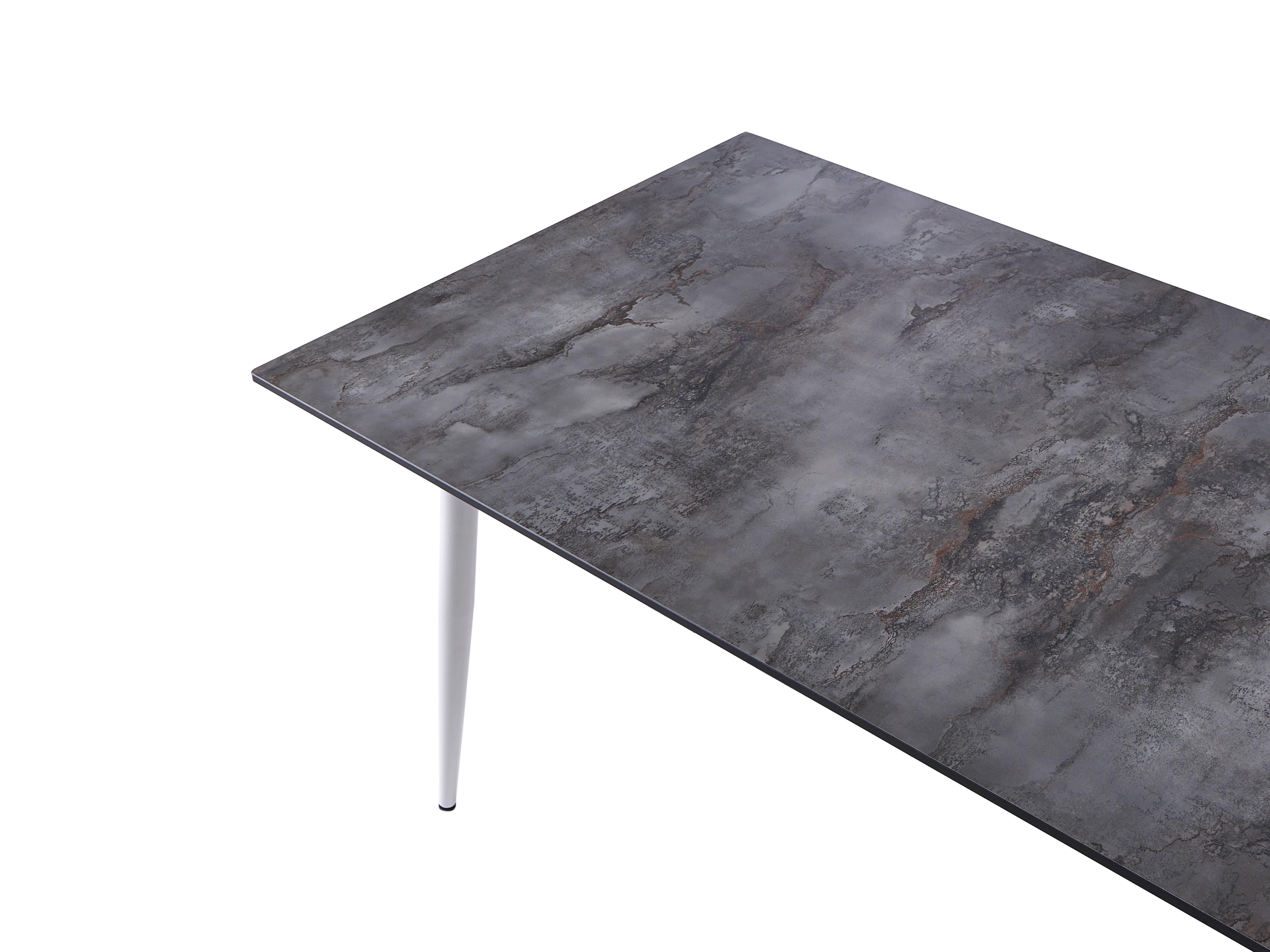 Tuin eettafel TOLENTINO 180 cm 90 cm Steeneffect Grijs