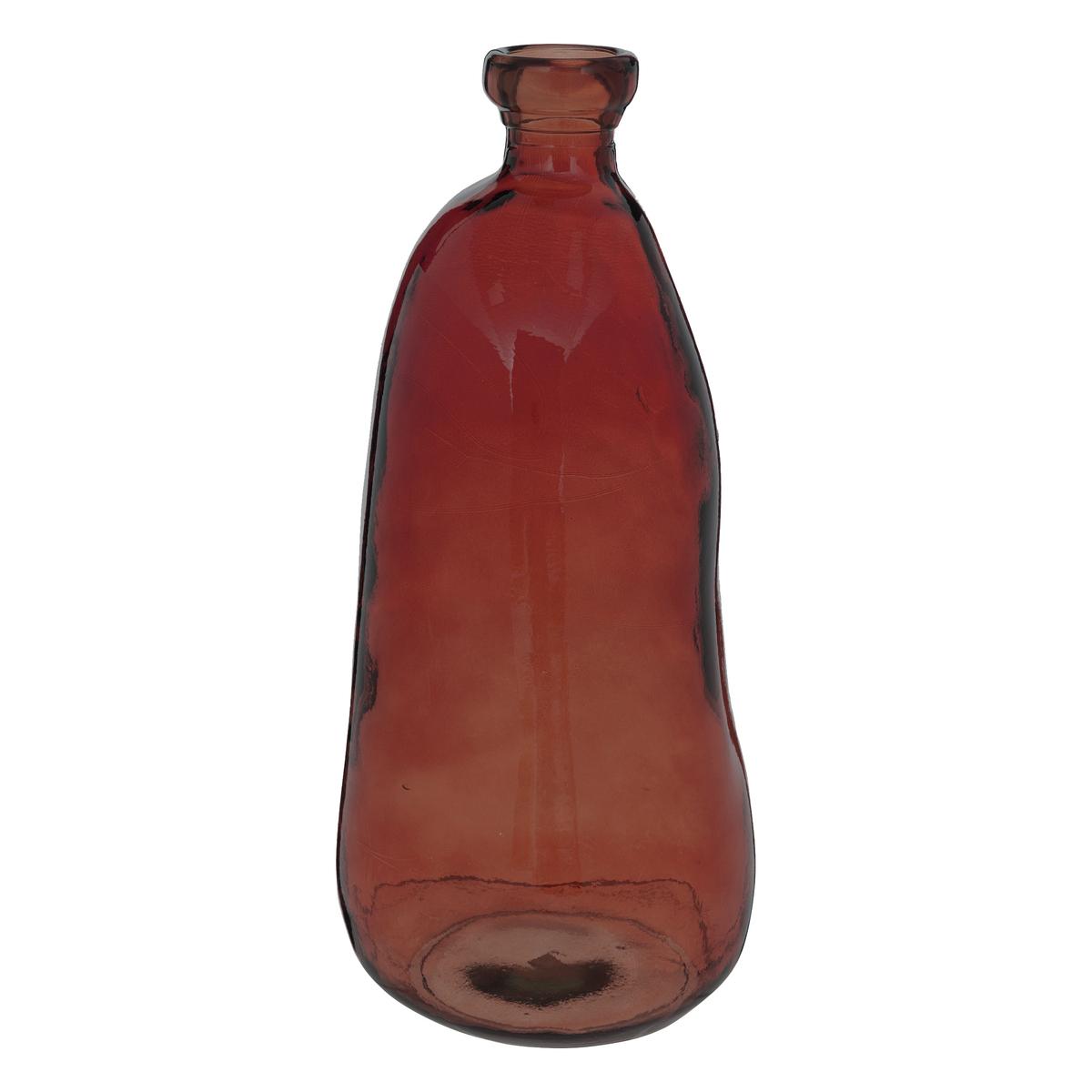 VASE BOUTEILLE VERRE RECYCLE ULY AMBRE H.51CM
