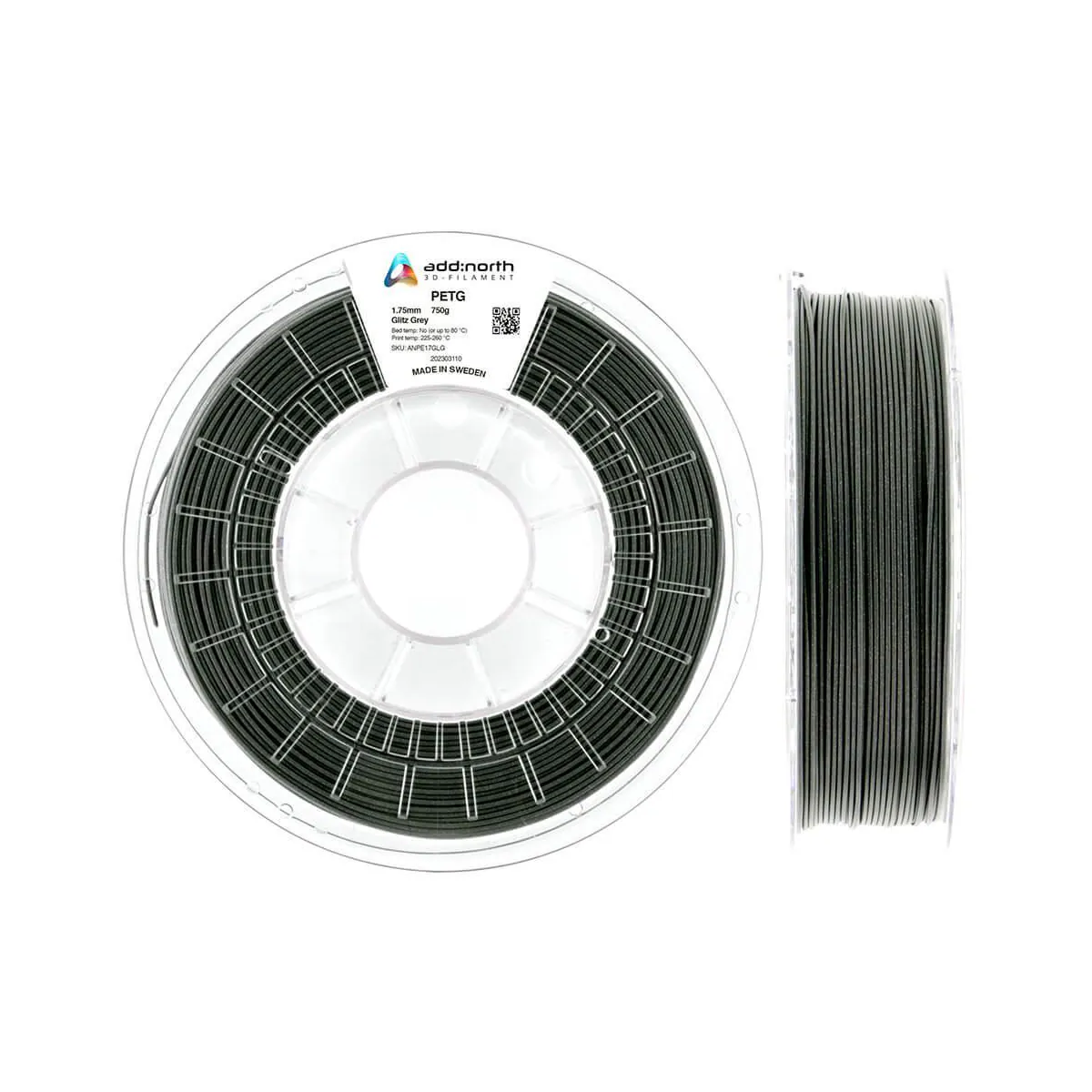 ADDNORTH PETG 1.75mm 750g Glitz Grey