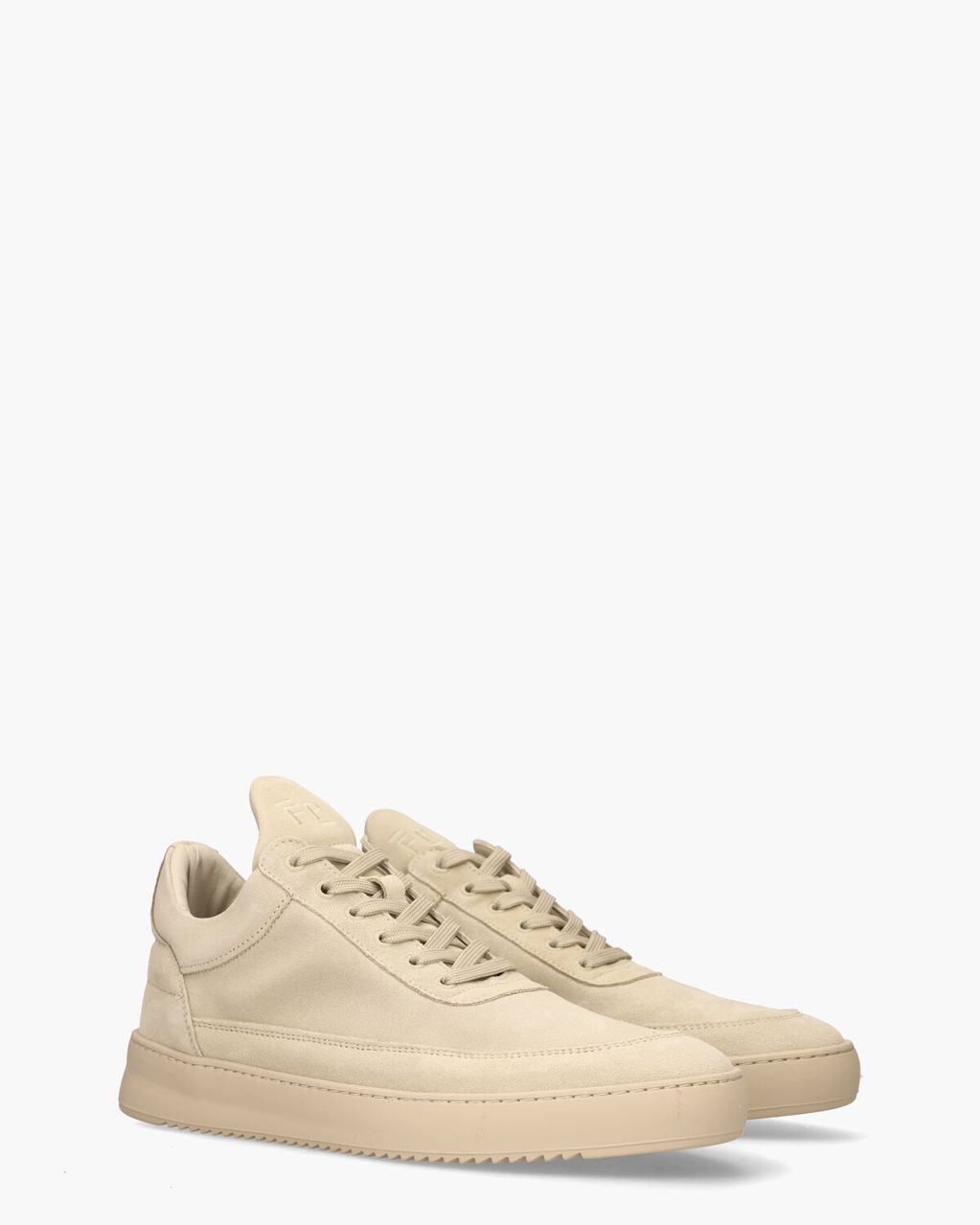 Filling Pieces Low Top Suede Beige Herensneakers