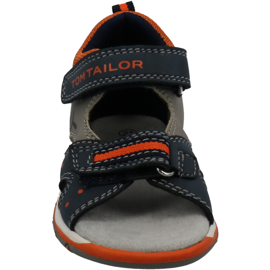 TOM TAILOR Sandale grey-navy-orange
