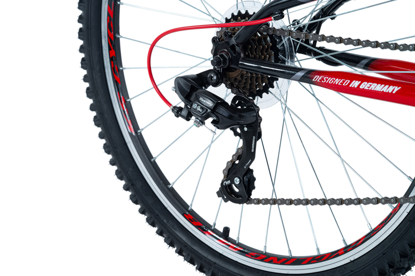 KS Cycling Mountainbike Fully ATB 26'' TOPEKA - schwarz-rot - Rahmenhöhe 48 cm