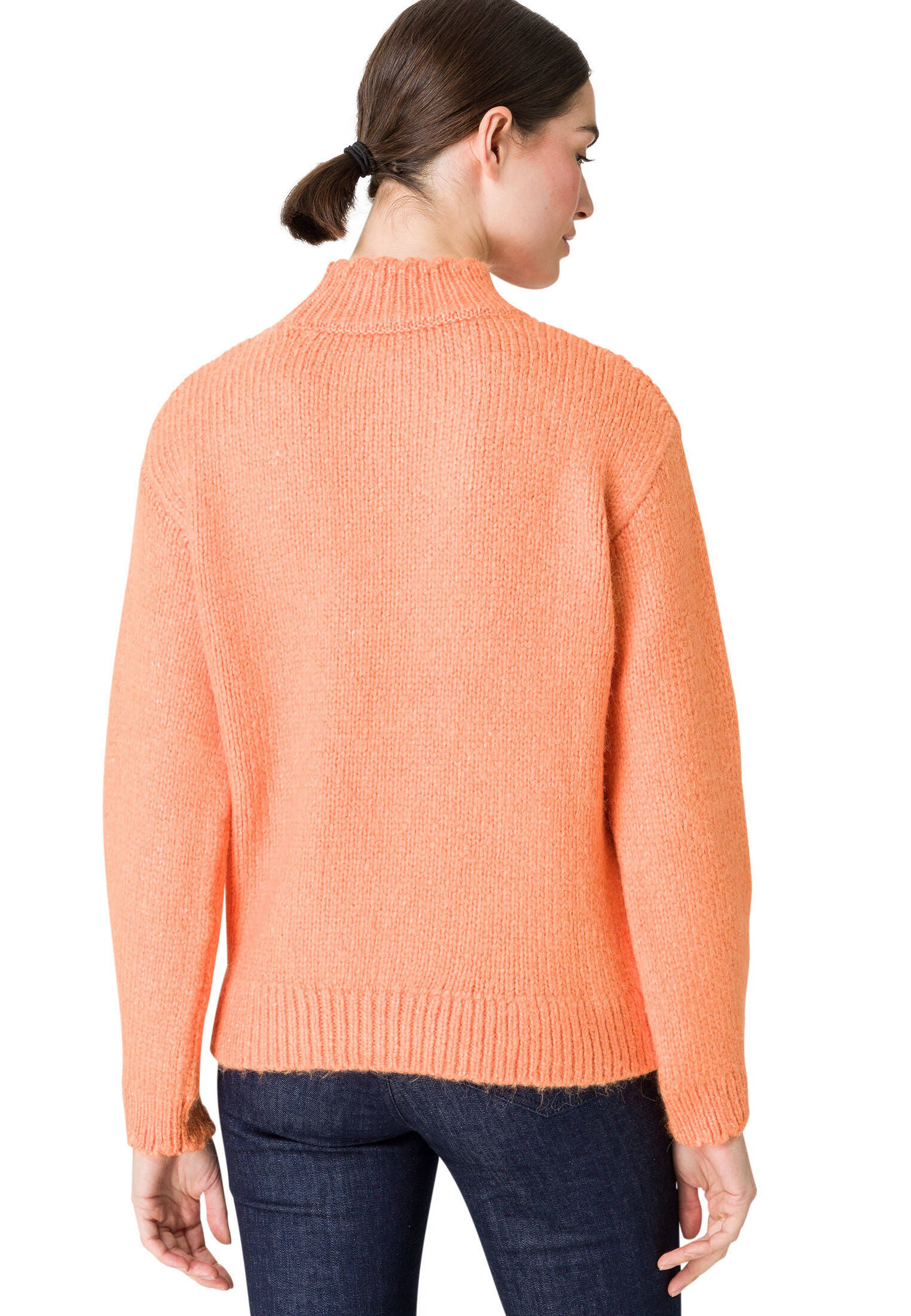 zero| Damen Pullover mit Stehkragen