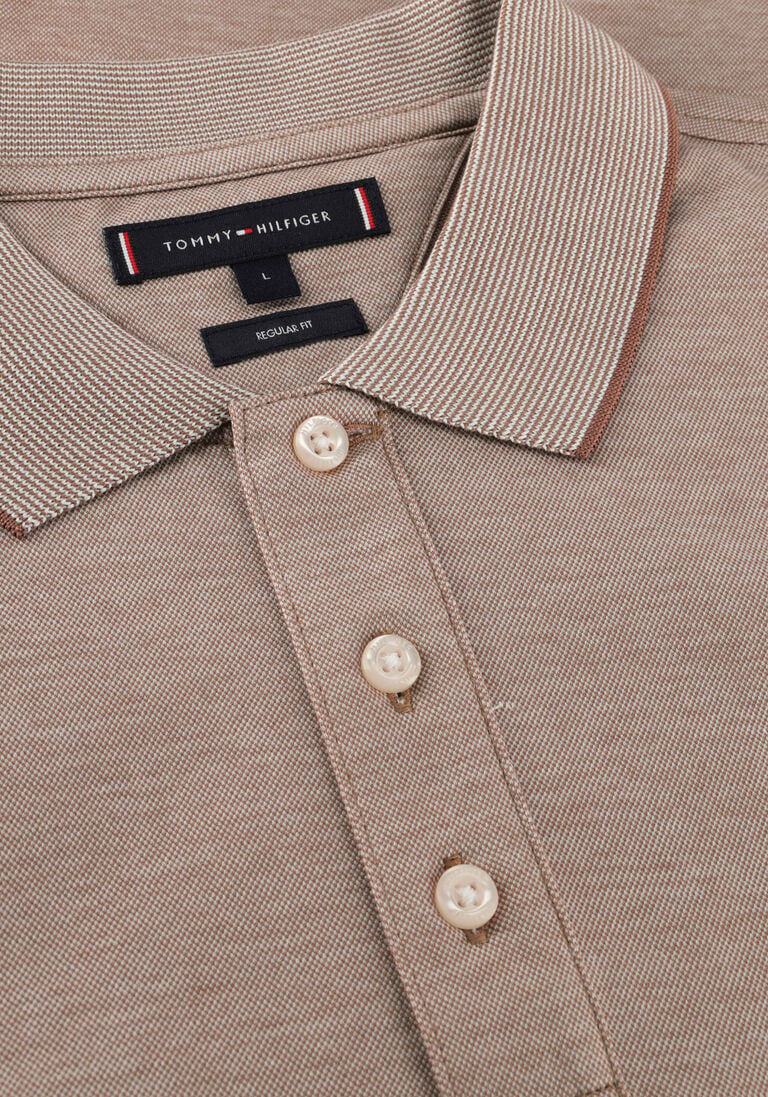 TOMMY HILFIGER khaki tommy hilfiger polo oxford logo collar reg polo