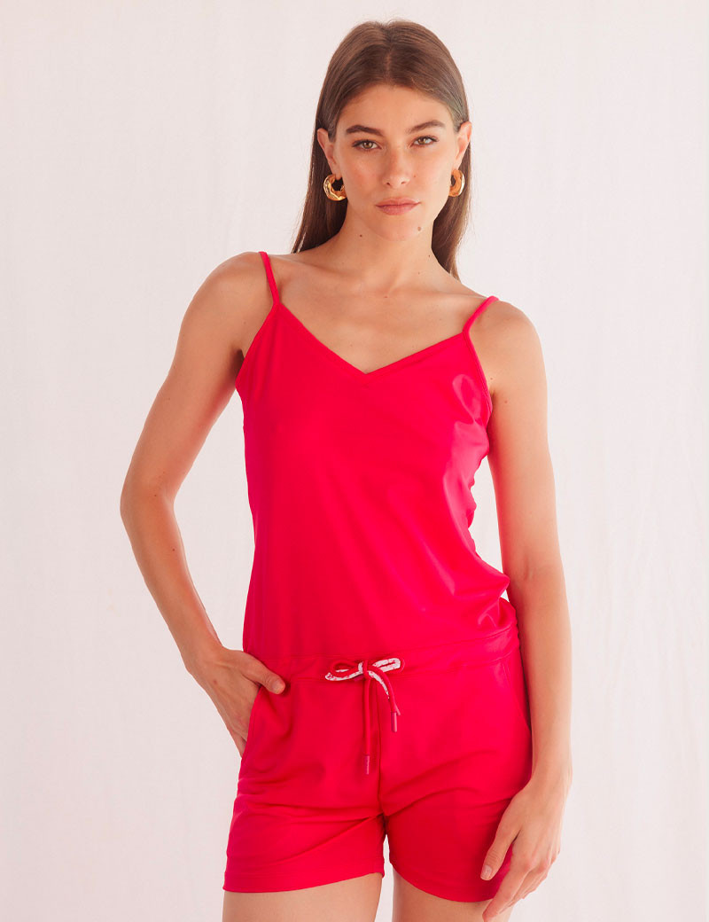 HBT BASICS POP | DONNA COMBINAISON SHORT FUSHIA