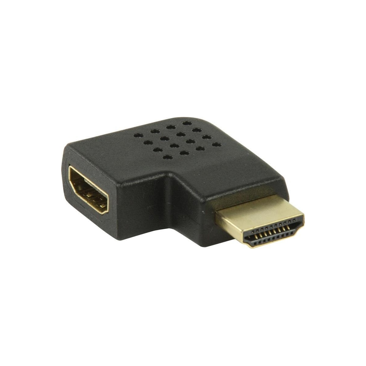 Rettvinklet HDMI-adapter, svart