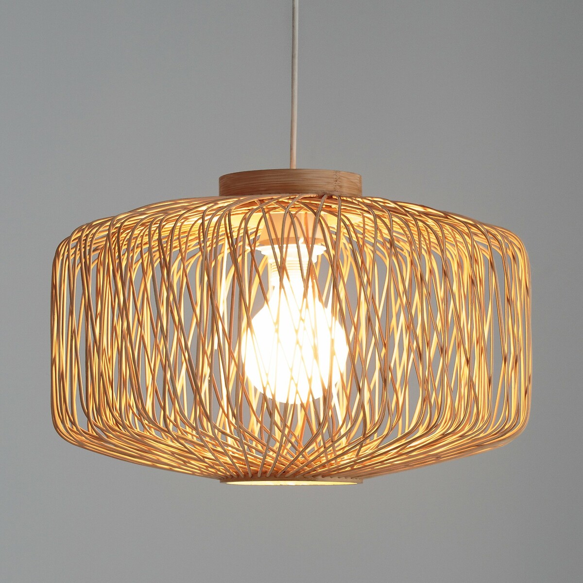 LA REDOUTE INTERIEURS<br>Luminária pendente em bambu Ø44 cm, Yaku