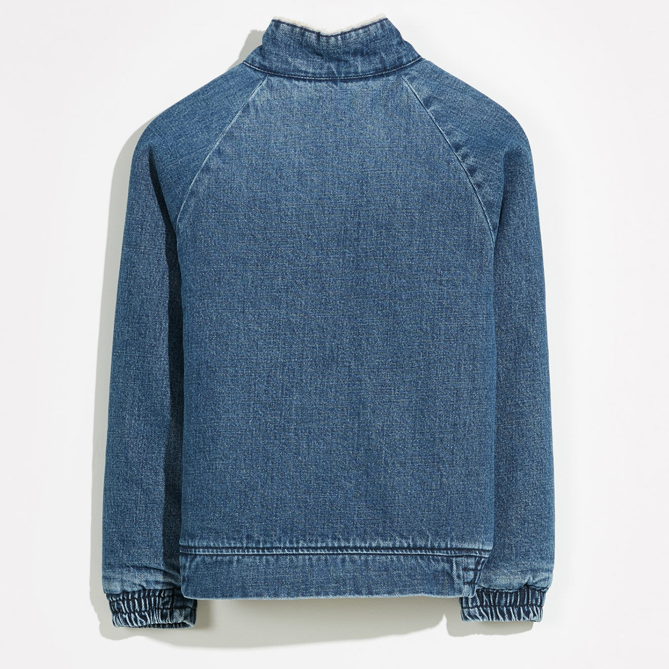Bellerose Bomber en jean Hedy doublé polaire bleu stone