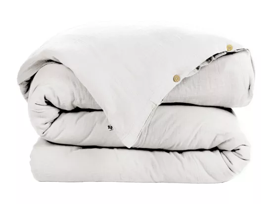 OUREA - Housse de Couette 260x240cm Gaze de Coton Chantilly