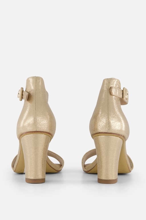 Tamaris Sandalen goud Textiel