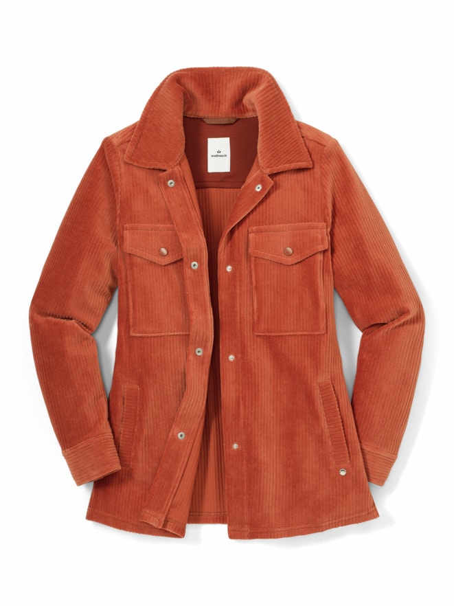 Cordjersey-Hemdjacke