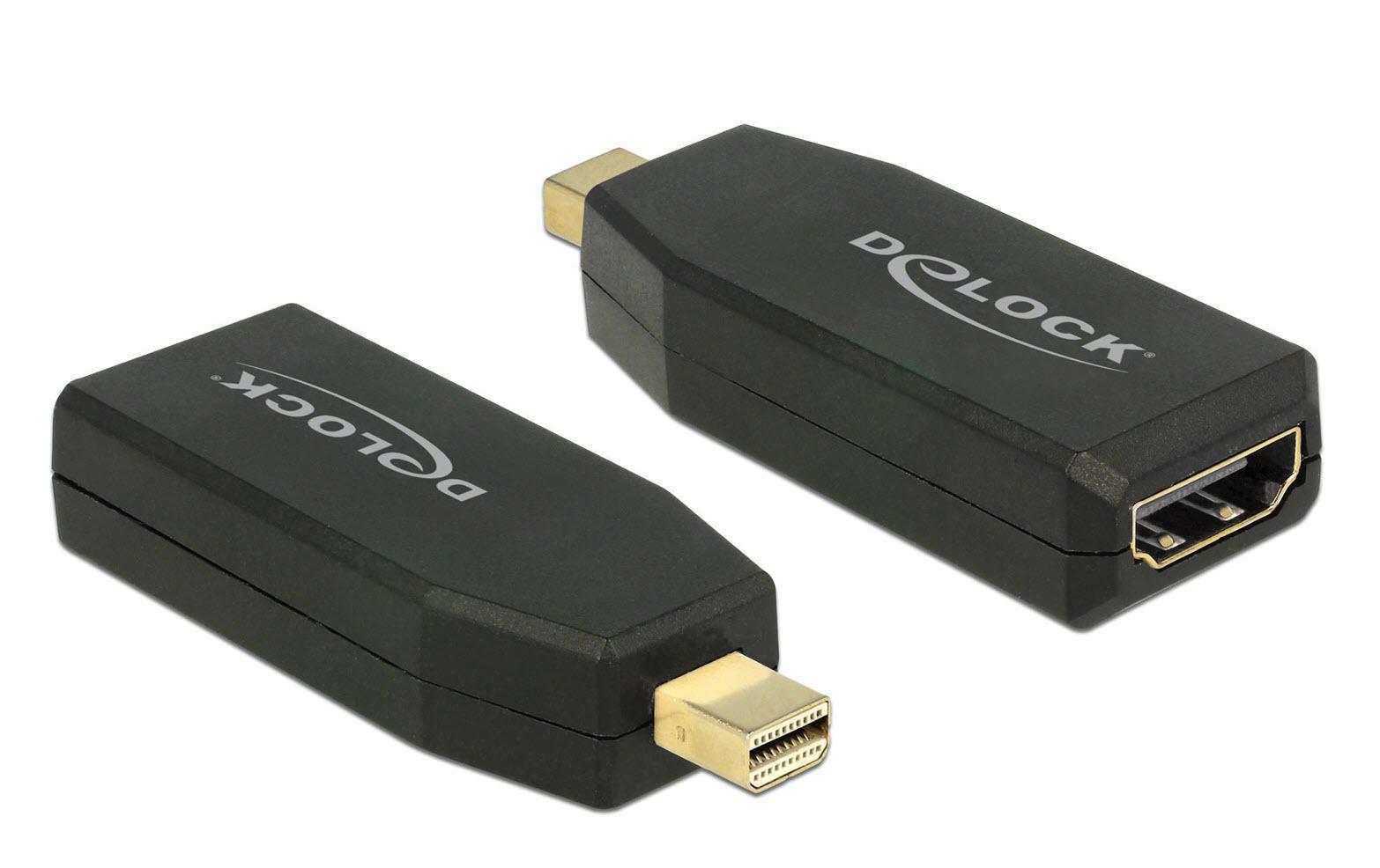 Adapter Mini-Displayport – HDMI 4K, aktiv, schwarzMini Displayport zu HDMI Adapter