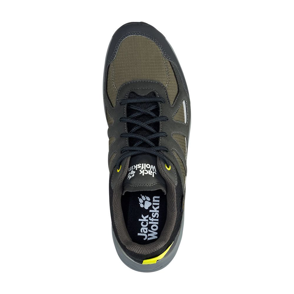 Jack Wolfskin WOODLAND 2 TEXAPORE LOW - Chaussures de randonné Homme khaki/green