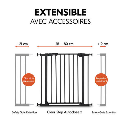 Barrière de sécurité Autoclose 2 - Black - HAUCK