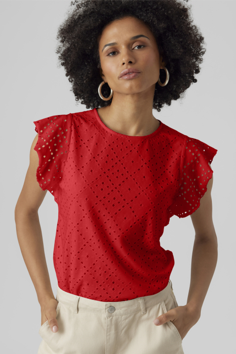 Vero Moda rode dames t-shirt