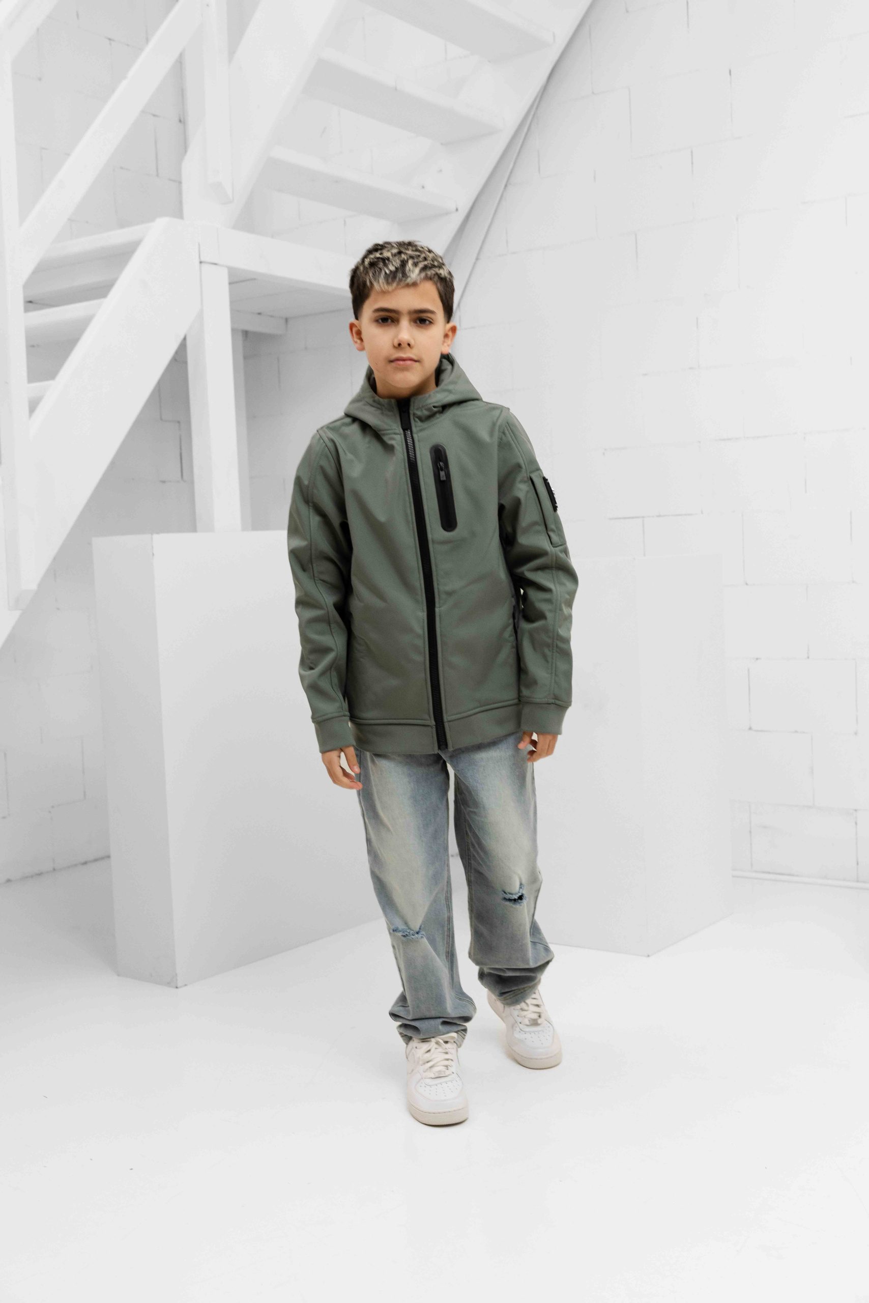 Black Bananas Soft Shell Kids Groen