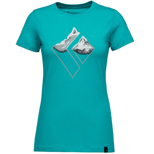 T-shirt escalade BLACK DIAMOND W MOUNTAIN LOGO SS TEE DARK PATINA