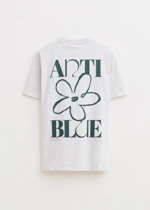 T-shirt met print marker art grijs (GRS.MEL)