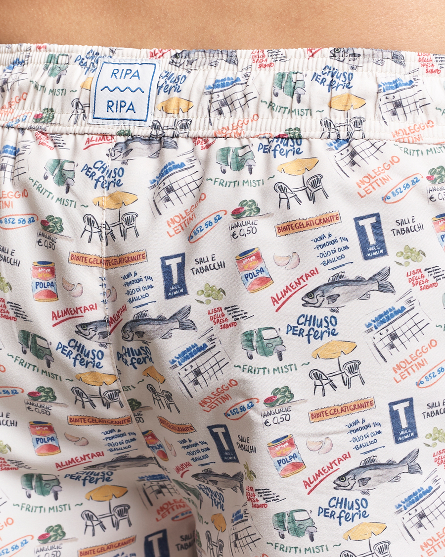 Ripa Ripa Printed Swimshorts Off White