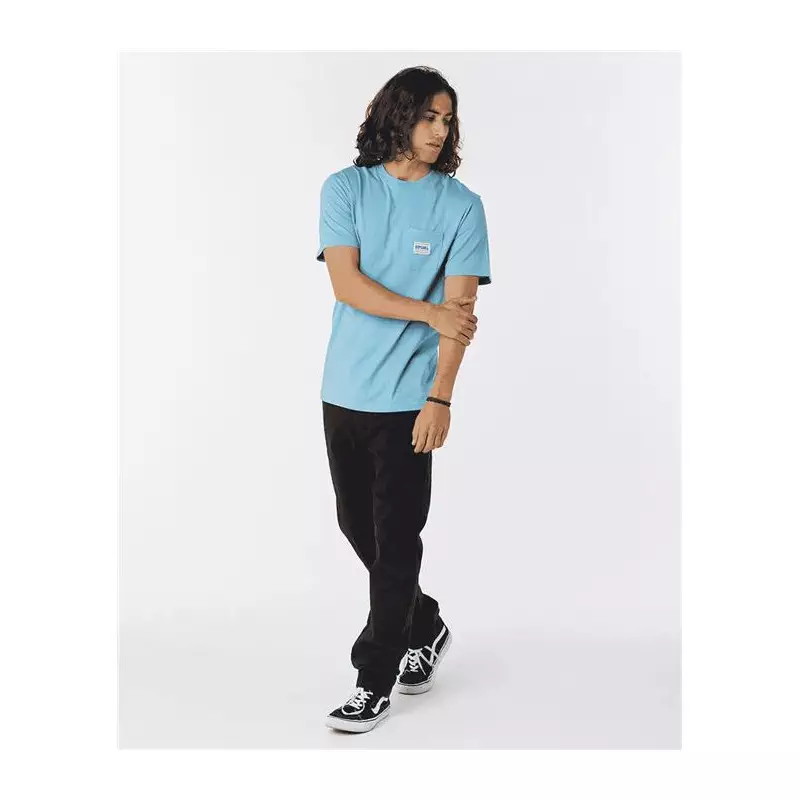 Teeshirt RIPCURL Horizon Badge S/S Tee Dusty Blue