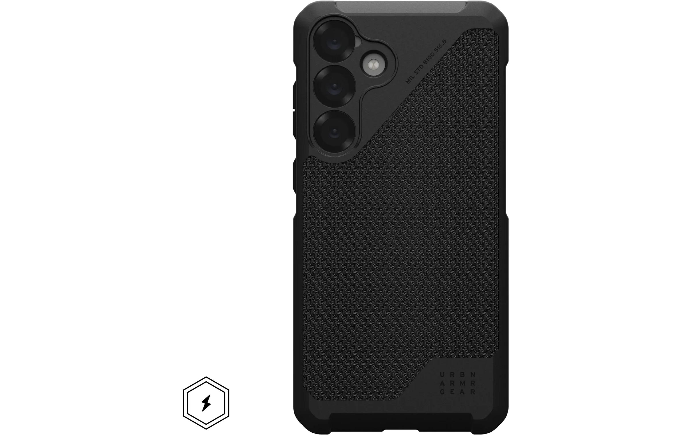 Back Cover Metropolis LT Galaxy S25+ Kevlar BlackSchutzhülle für das Samsung Galaxy S25+