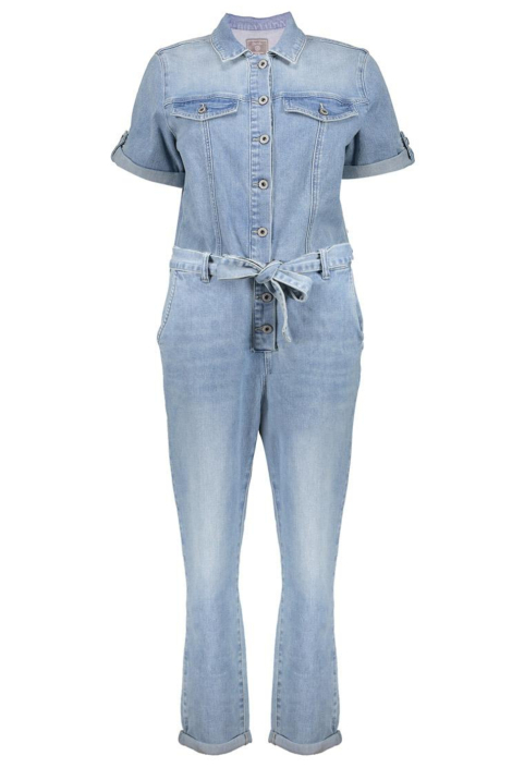 Geisha blauwe dames jumpsuit