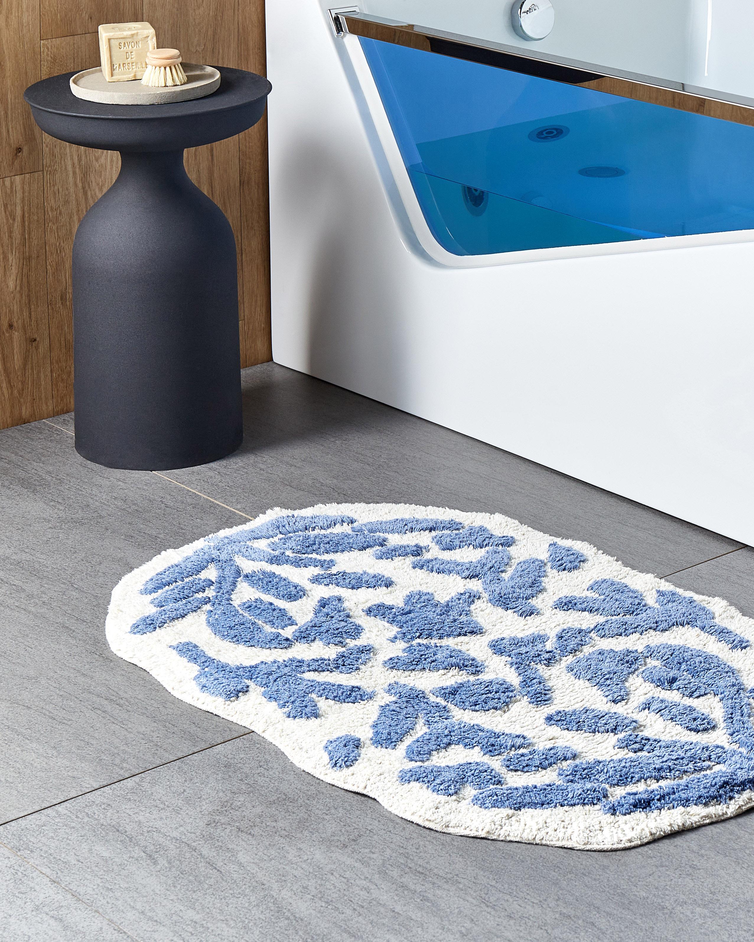 Badmat DERIK Blauw 60 x 90 cm Katoen