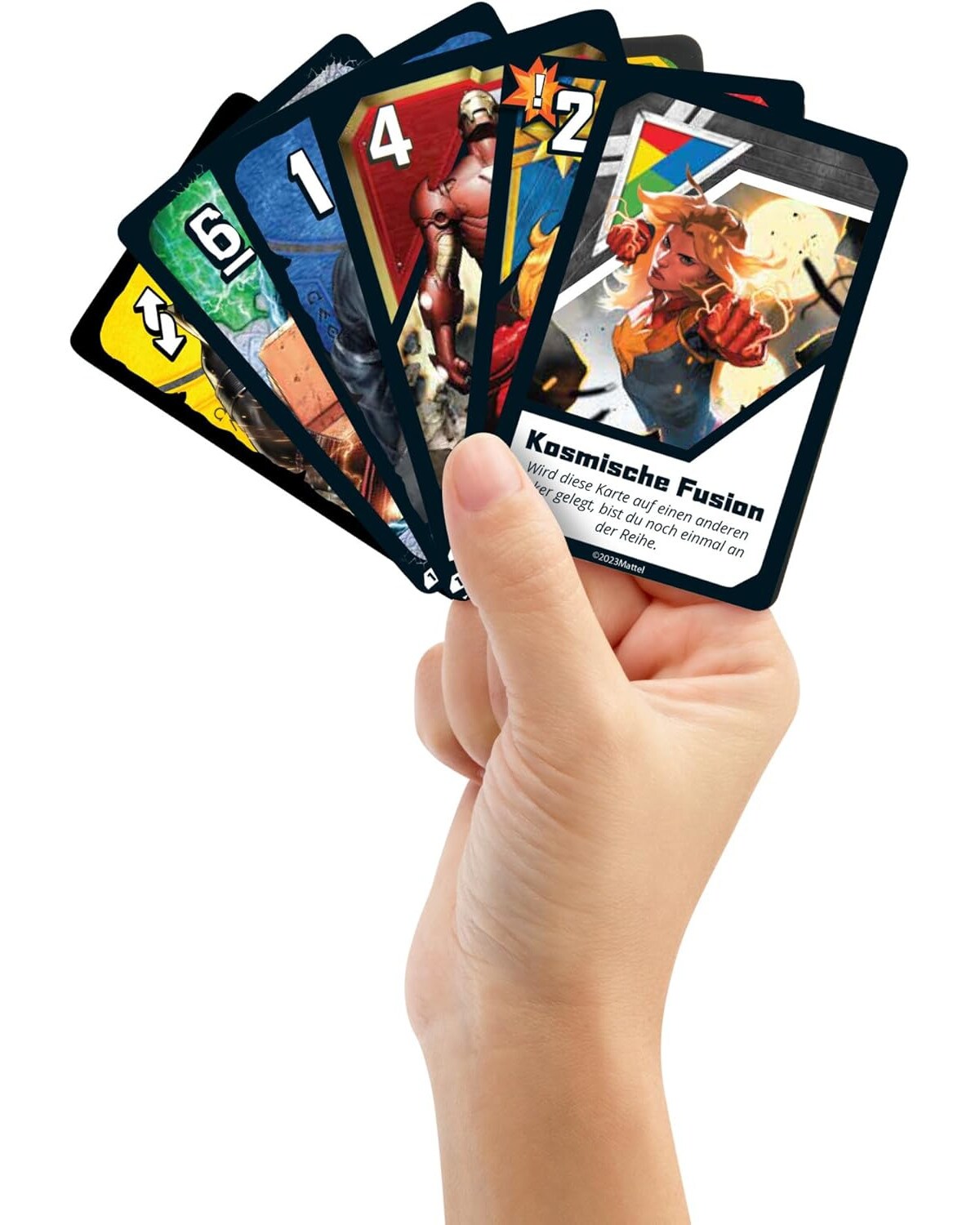 Mattel HVM25 - UNO Ultimate - Marvel inkl. 4 Folienkarten zum sammeln Kartenspiel Gesellschaftsspiel