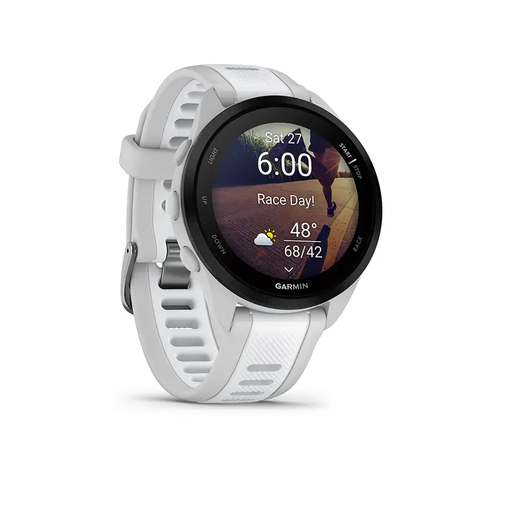 Garmin Forerunner 165 GPS Sporthorloge Lichtgrijs/Wit