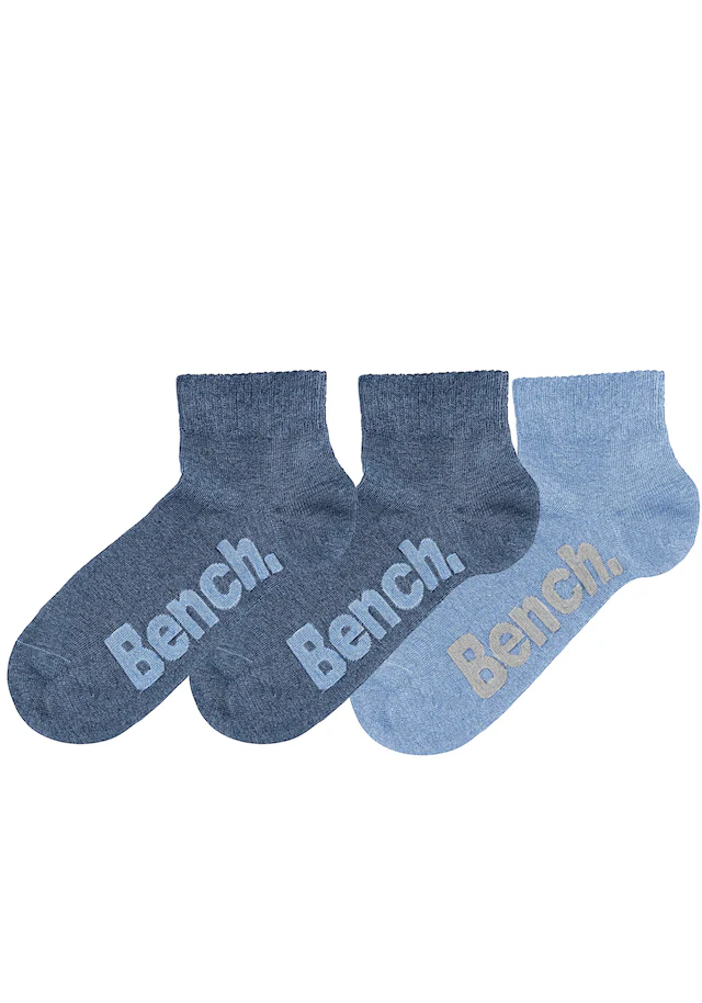 Bench. Kurzsocken Packung, 3 Stk. tlg. mit bequemen Rippbündchen