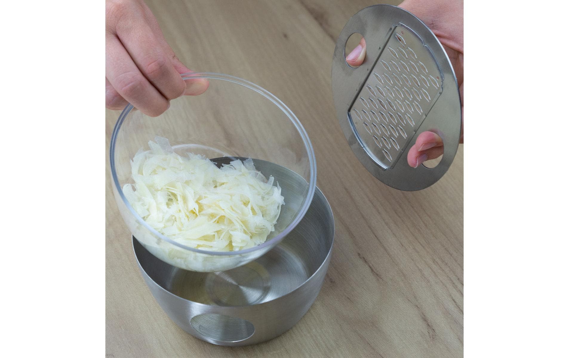 Küchenreibe SilberParmesanreibe
