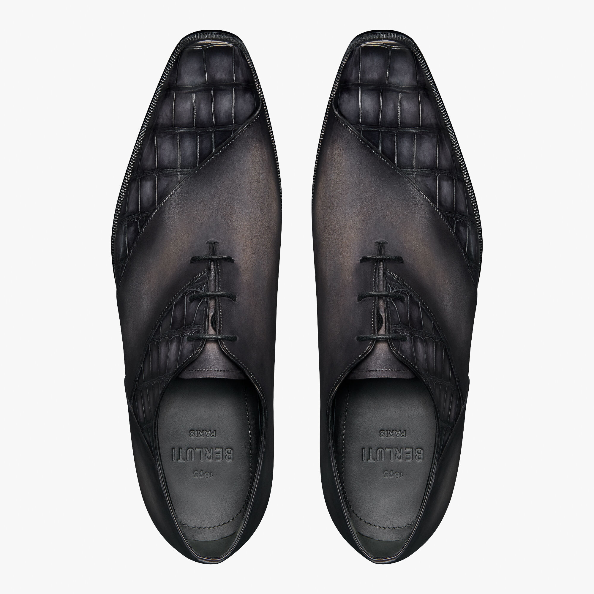 Richelieu Patchwork Demesure En Cuir d'Alligator