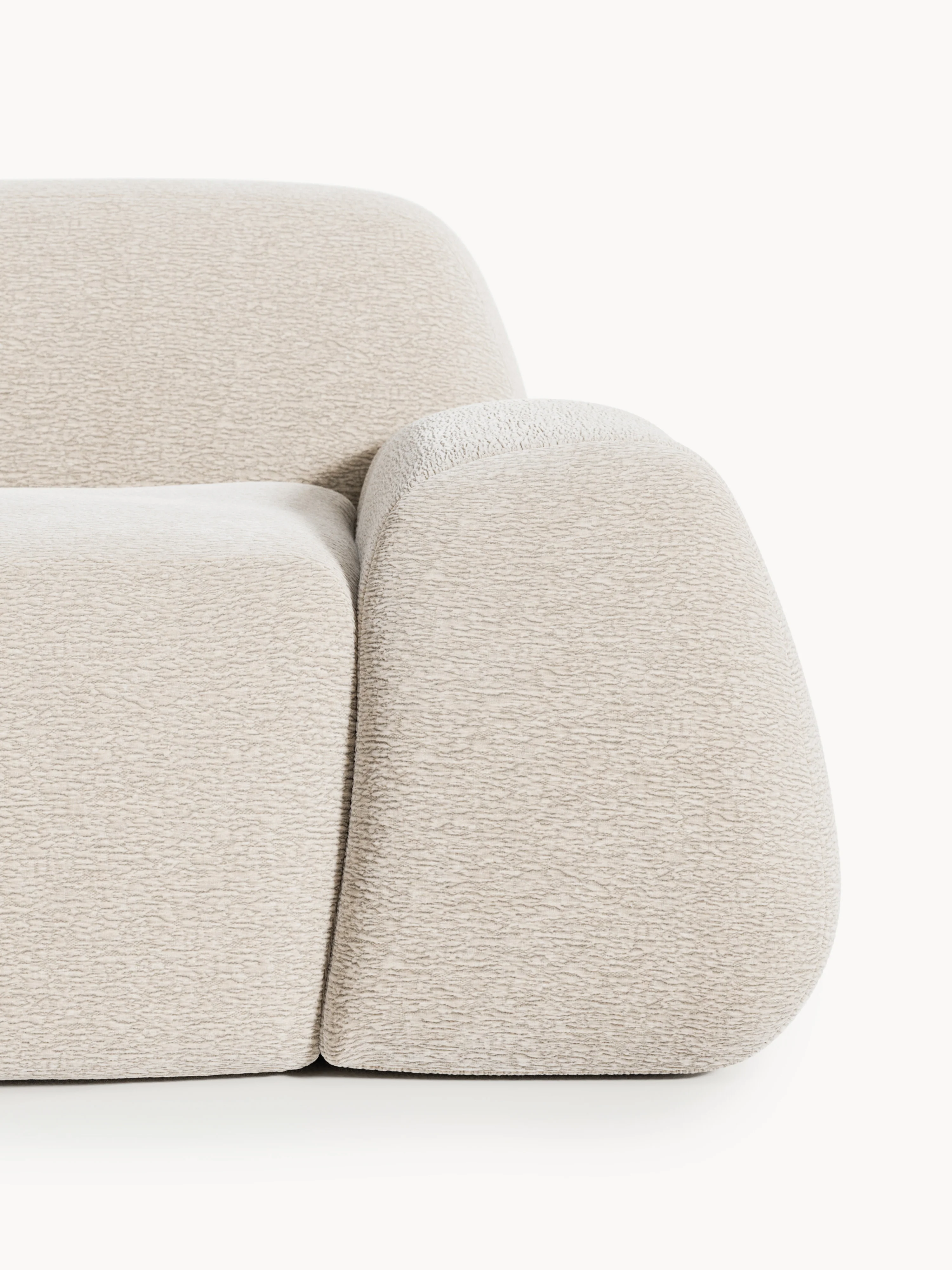 XL modulaire hoekbank Wolke met chaise longue