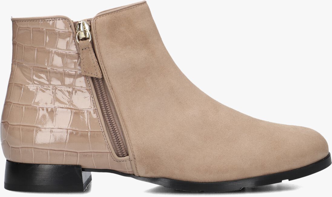 beige hassia enkellaarsjes madeira