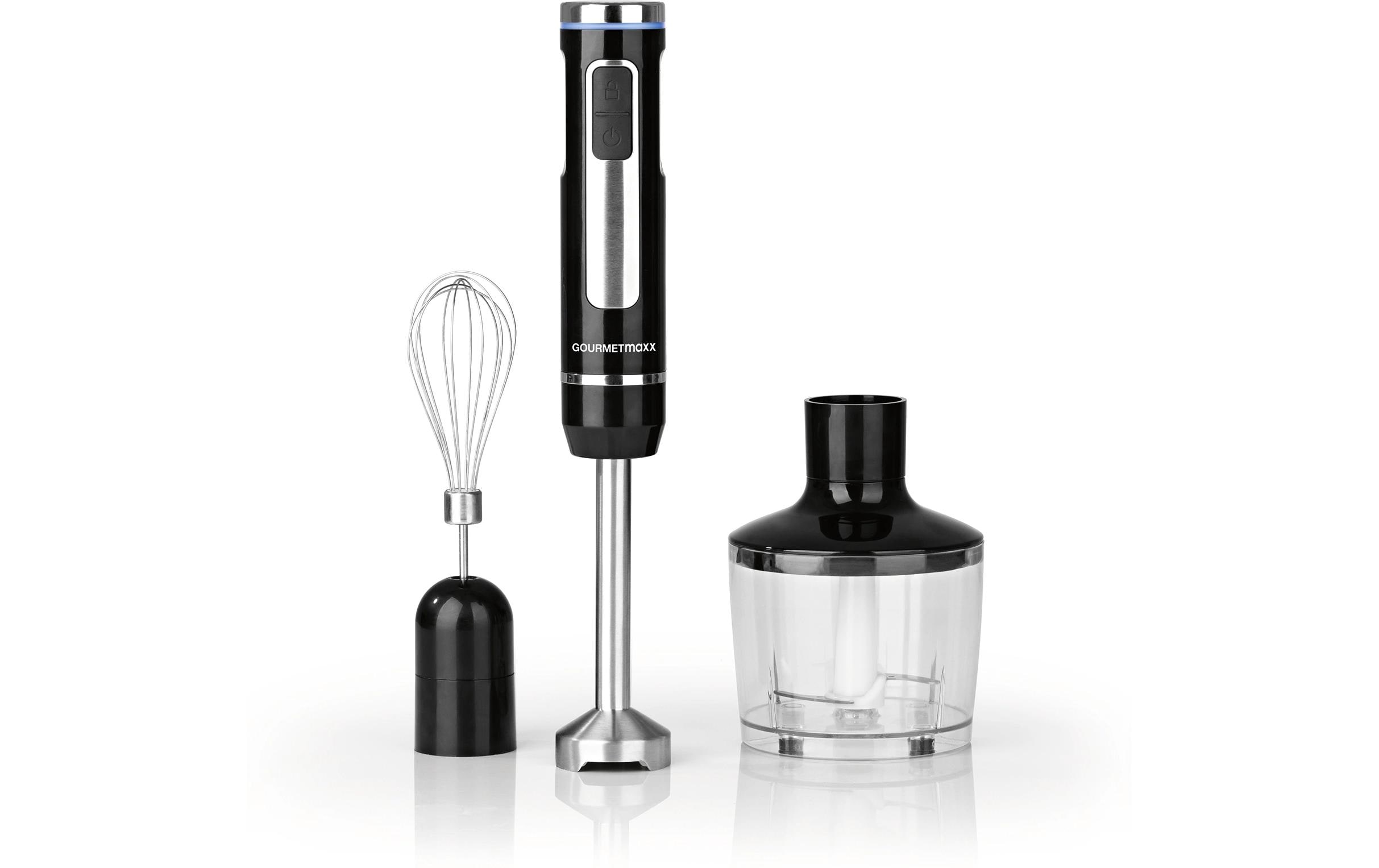 Akku-Stabmixer LED SchwarzKabelloses Stabmixer-Set