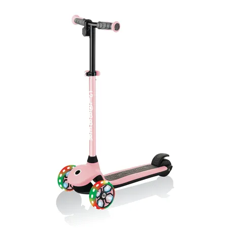 Authentic Sports Globber One K E-Motion 4 PLUS pastellrosa, mit Leuchtrollen