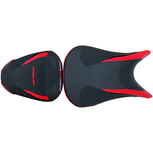 Bagster - Selle Ready Luxe série spéciale Suzuki GSX-S 1000 (2015-2020) Noir / Rouge / Noir Brillant